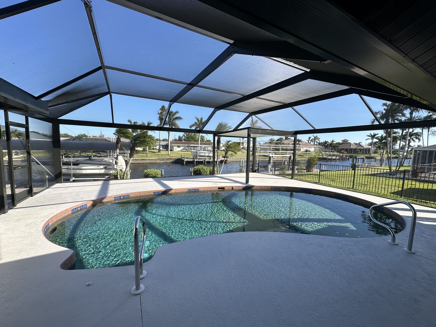 Custom courtyard lanai enclosure