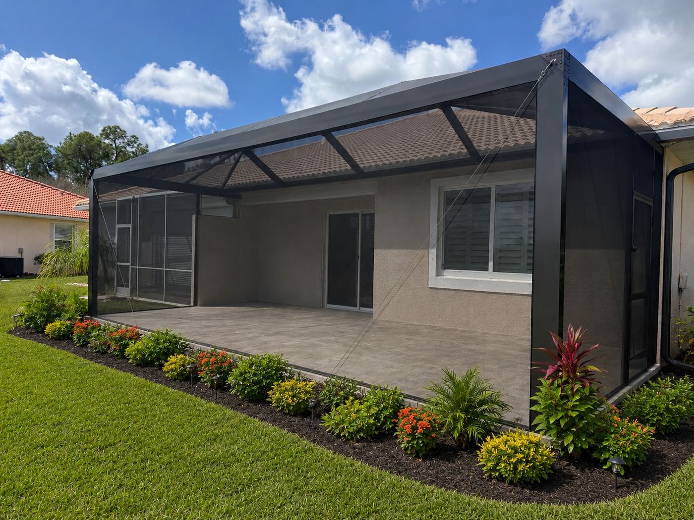 Custom lanai extension enclosure build
