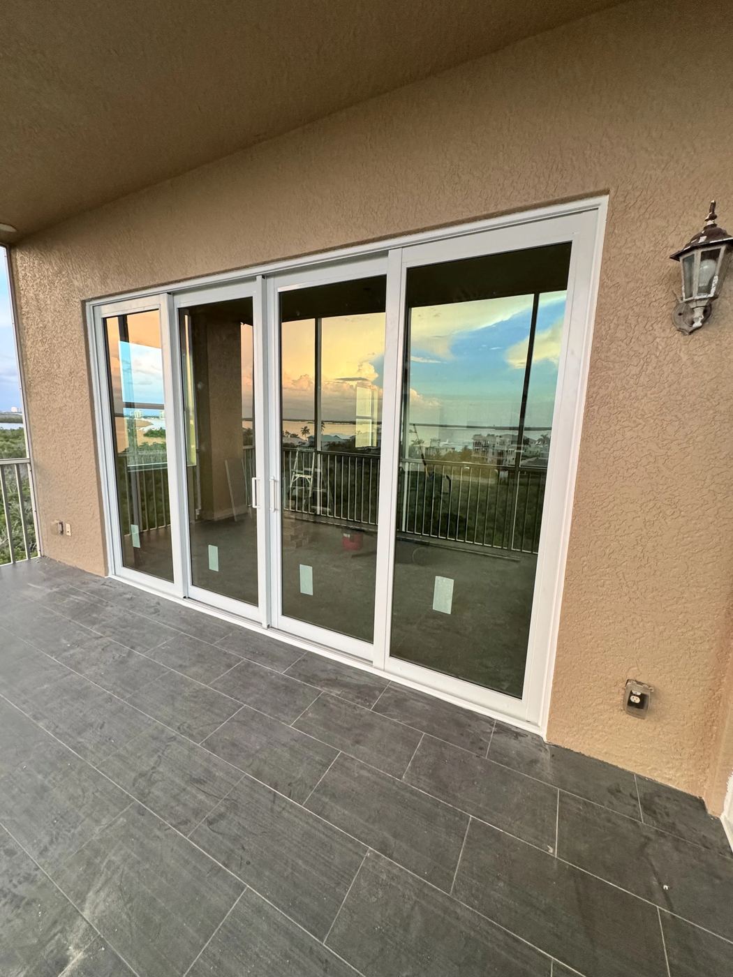 PGT impact-rated sliding glass doors installation